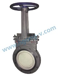 DIN/API Caron steel flange wafer ceramic knife gate valve